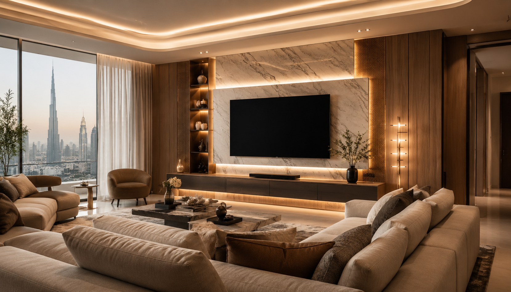 Luxury Living Room Makeovers Dubai